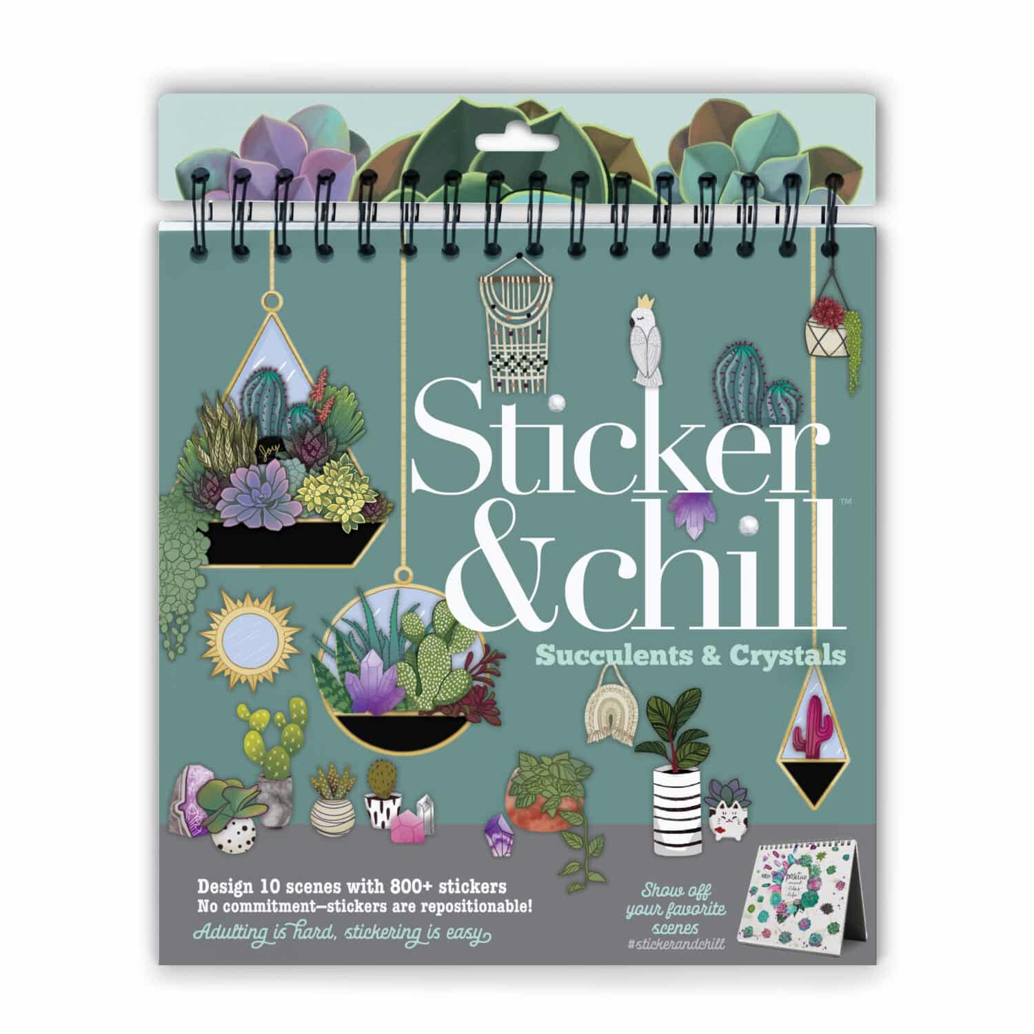 Sticker & Chill Succulents & Crystals