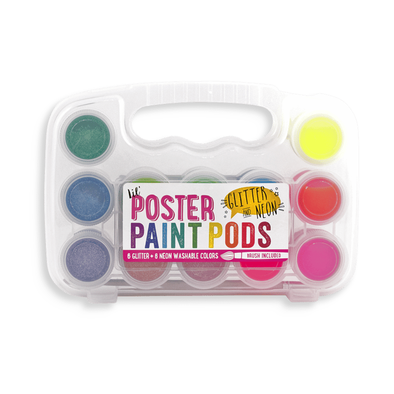 Lil’ Poster Paint Pods Glitter and Neon