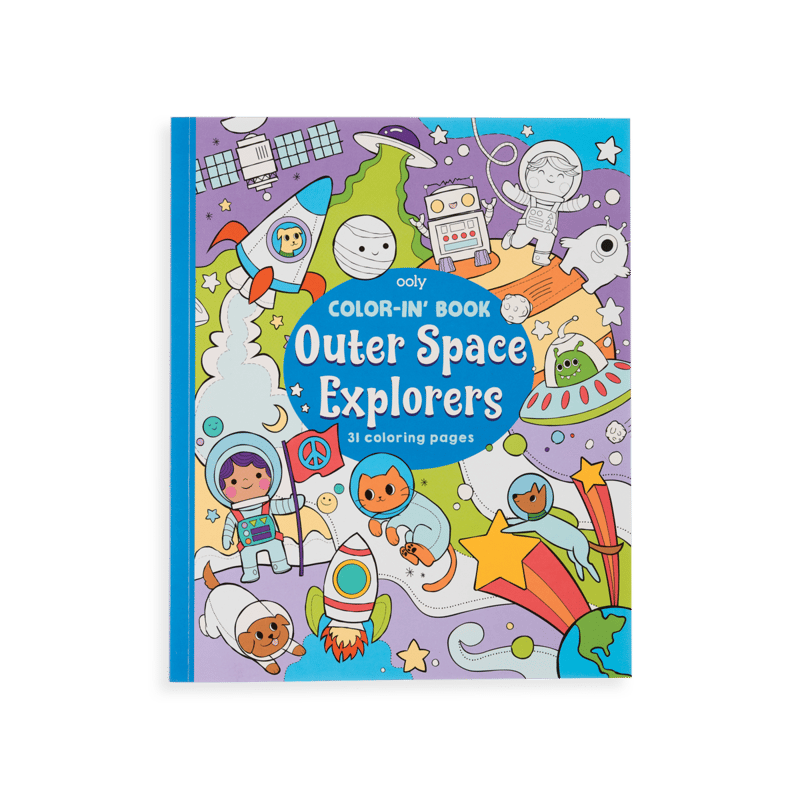 Color-In Book Outer Space Explorers