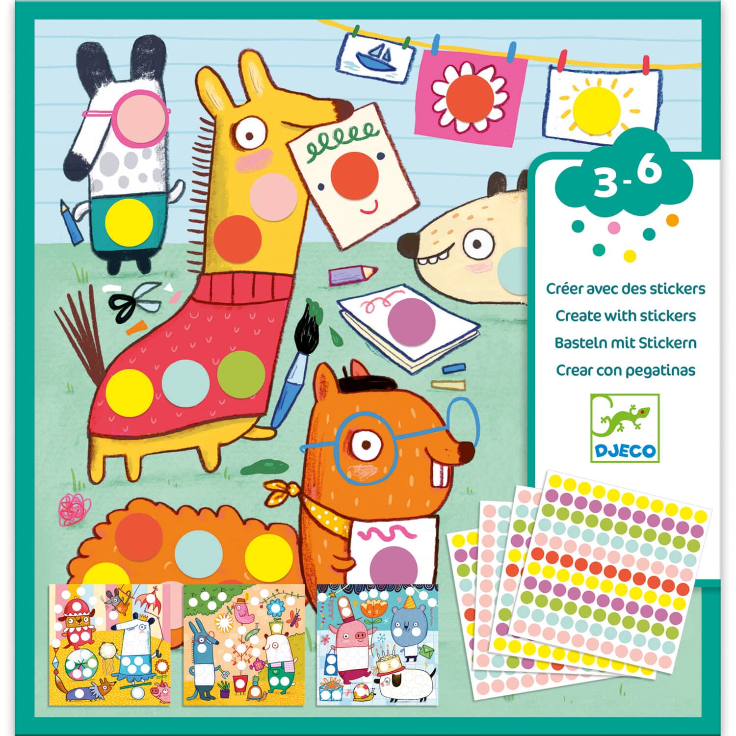 Sticker Kit with Colored Dots