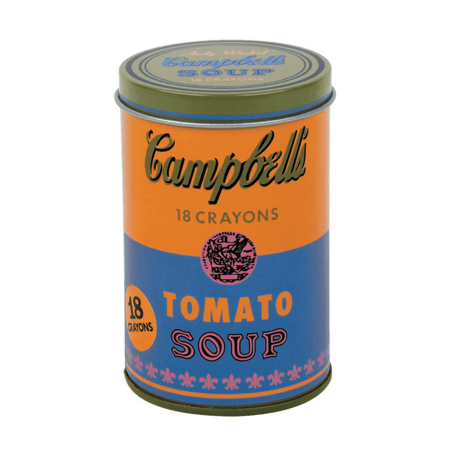 Andy Warhol Soup Crayons Orange