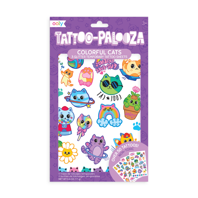 Colorful Cats Tattoos