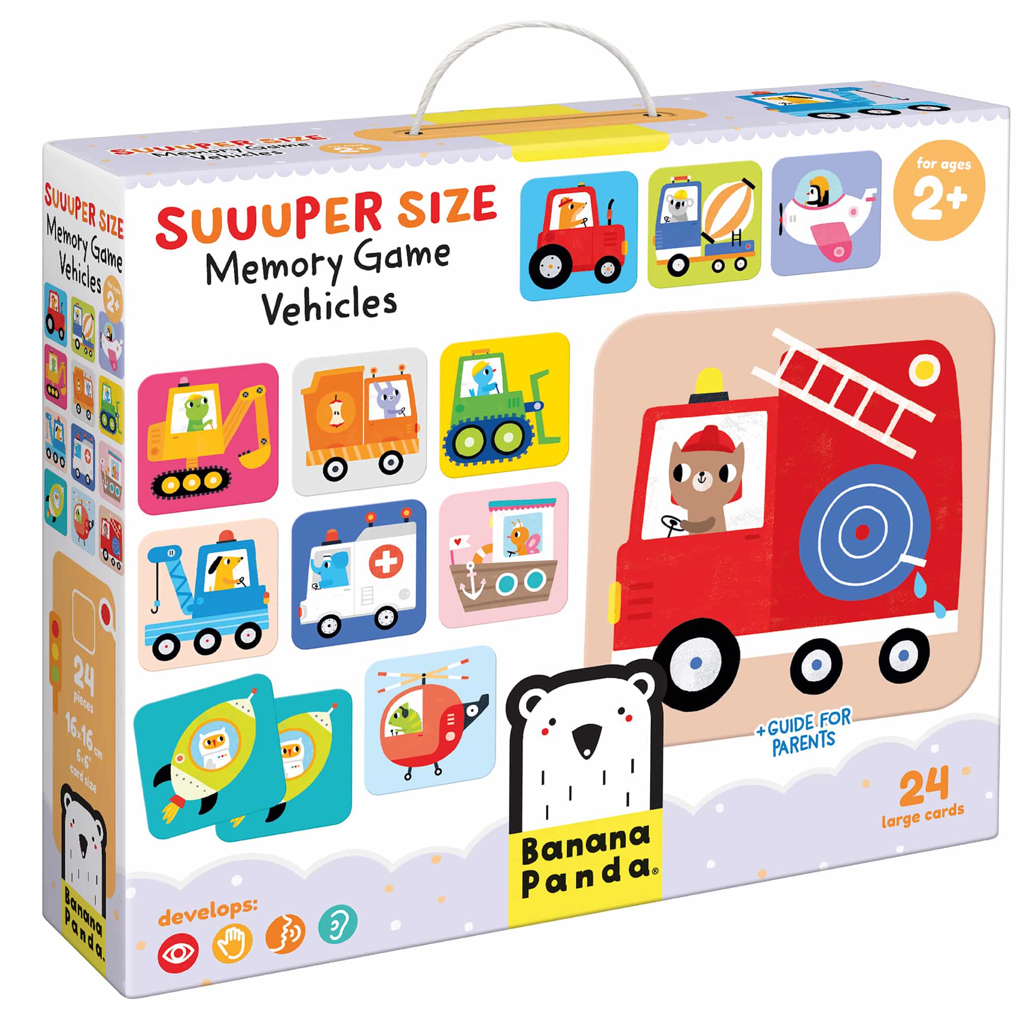 Super Size Memory Game Vehicles