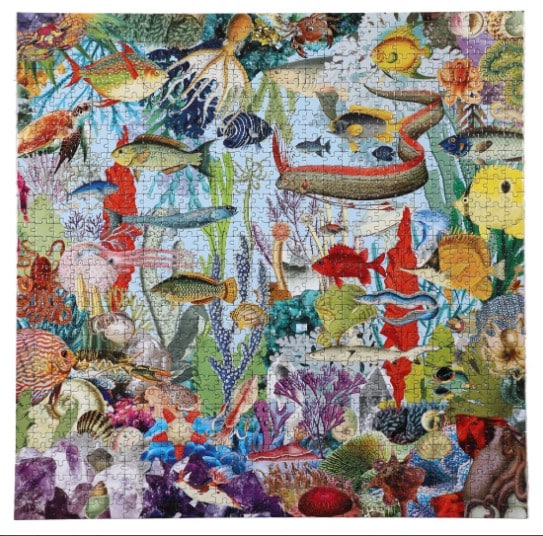 Gems and Fish 1000 pc Square Puzzle