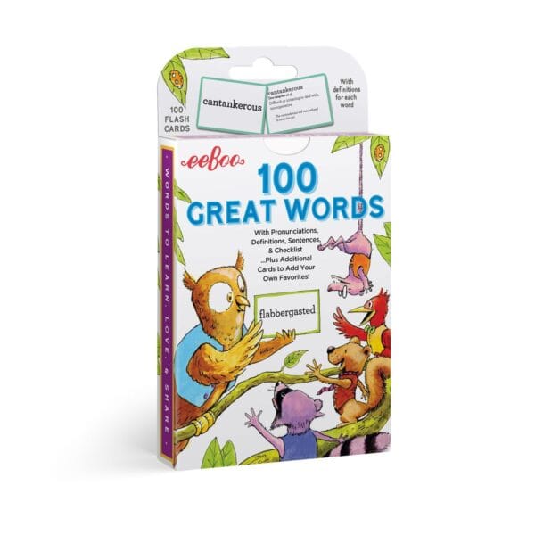 Flashcards set featuring 100 vocabulary words.
