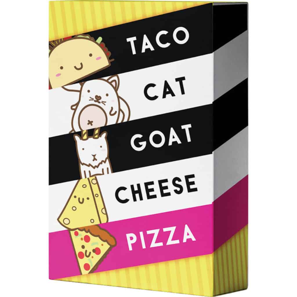 Taco Cat Goat Cheese Pizza card game box