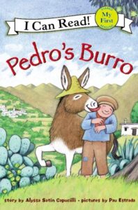 Children's book 'Pedro's Burro' cover illustration.