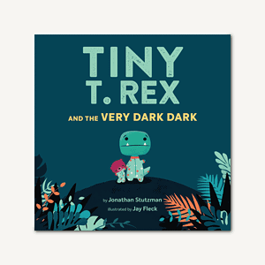 Tiny T. Rex children's book cover illustration.