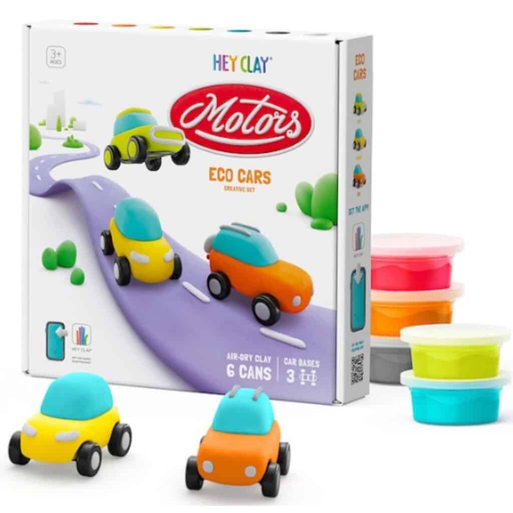 Hey Clay Motors eco cars creative set