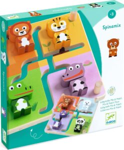 Djeco Spinamix animal puzzle for kids over 3