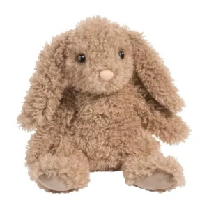 Soft brown plush bunny with floppy ears.