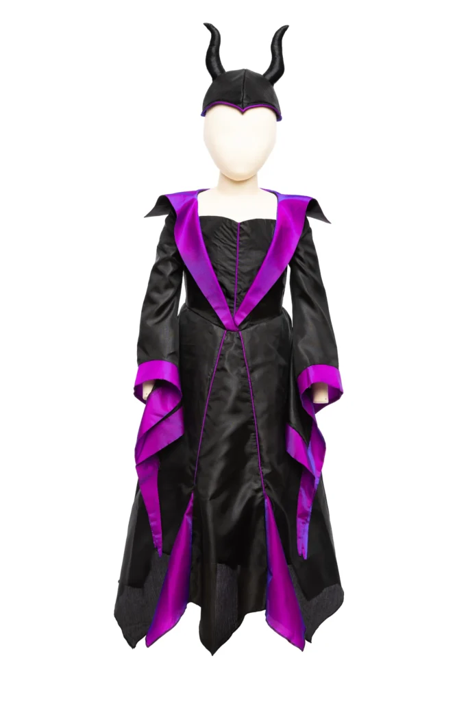 Black and purple horned Halloween costume