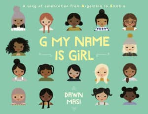 Book cover: diverse girls celebrating global cultures.