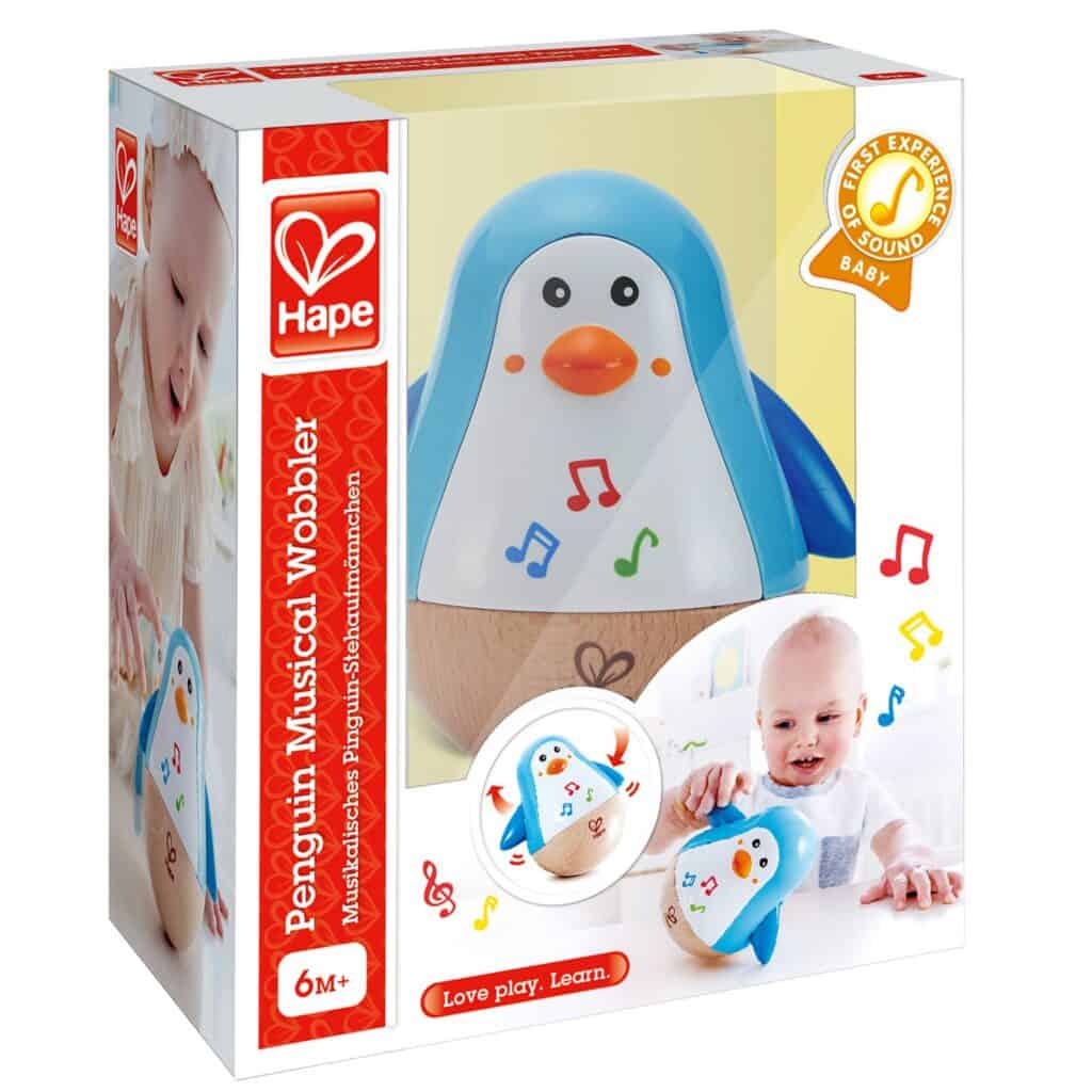 Hape penguin musical toy for babies, age 6 months+