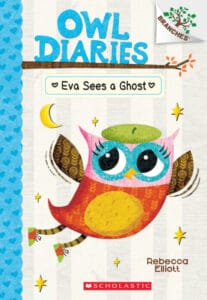 Owl Diaries book cover: Eva Sees a Ghost.
