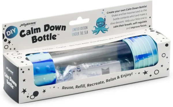 DIY calm down bottle packaging