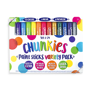 Chunkies paint sticks variety pack, 24 colors.