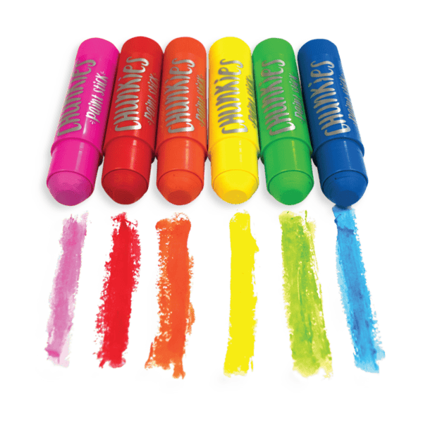Colorful paint sticks with matching swatches