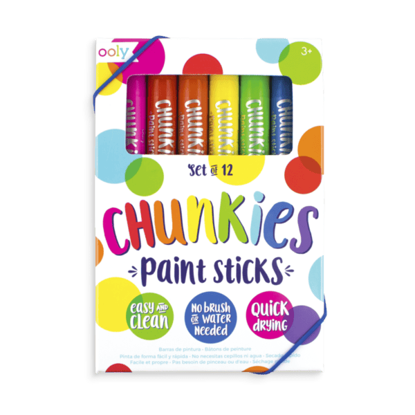 Chunkies paint sticks, 12 vibrant colors.