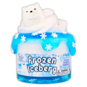 Frozen Iceberg slime with polar bear lid