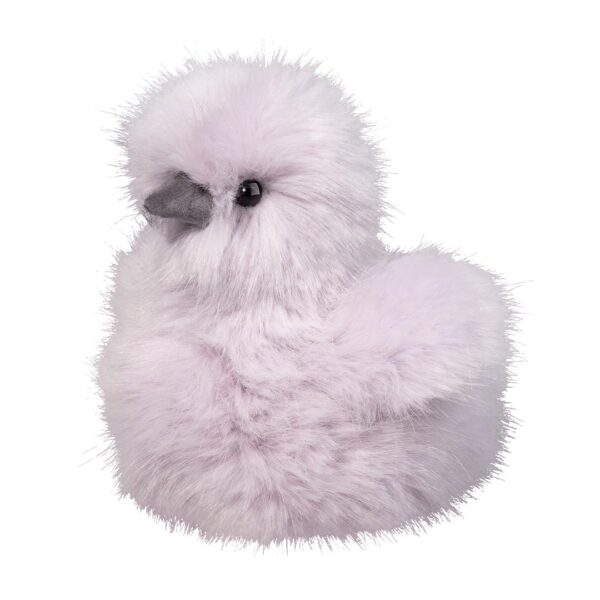 Fluffy lavender plush bird toy