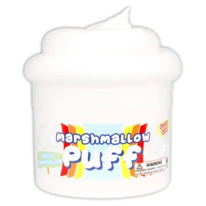 Marshmallow Puff butter slime container.