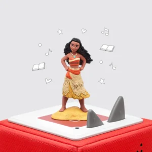 Moana figurine on red Toniebox speaker