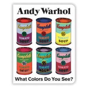 Andy Warhol colorful Campbell's soup cans art