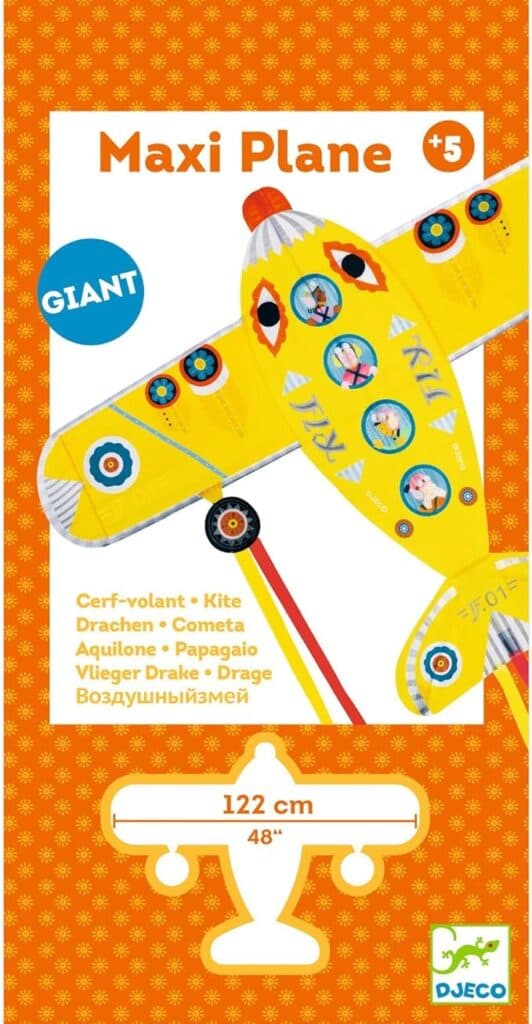 Colorful 122cm Maxi Plane kite for kids 5+
