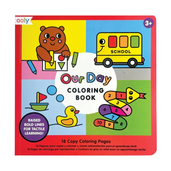 Our Day coloring book for kids aged 3+