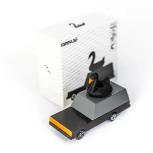 Black swan toy car with packaging box