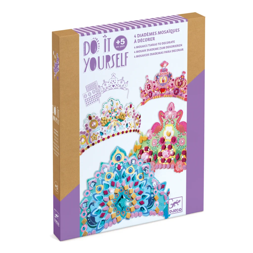 DIY mosaic tiara kit for ages 5 and up
