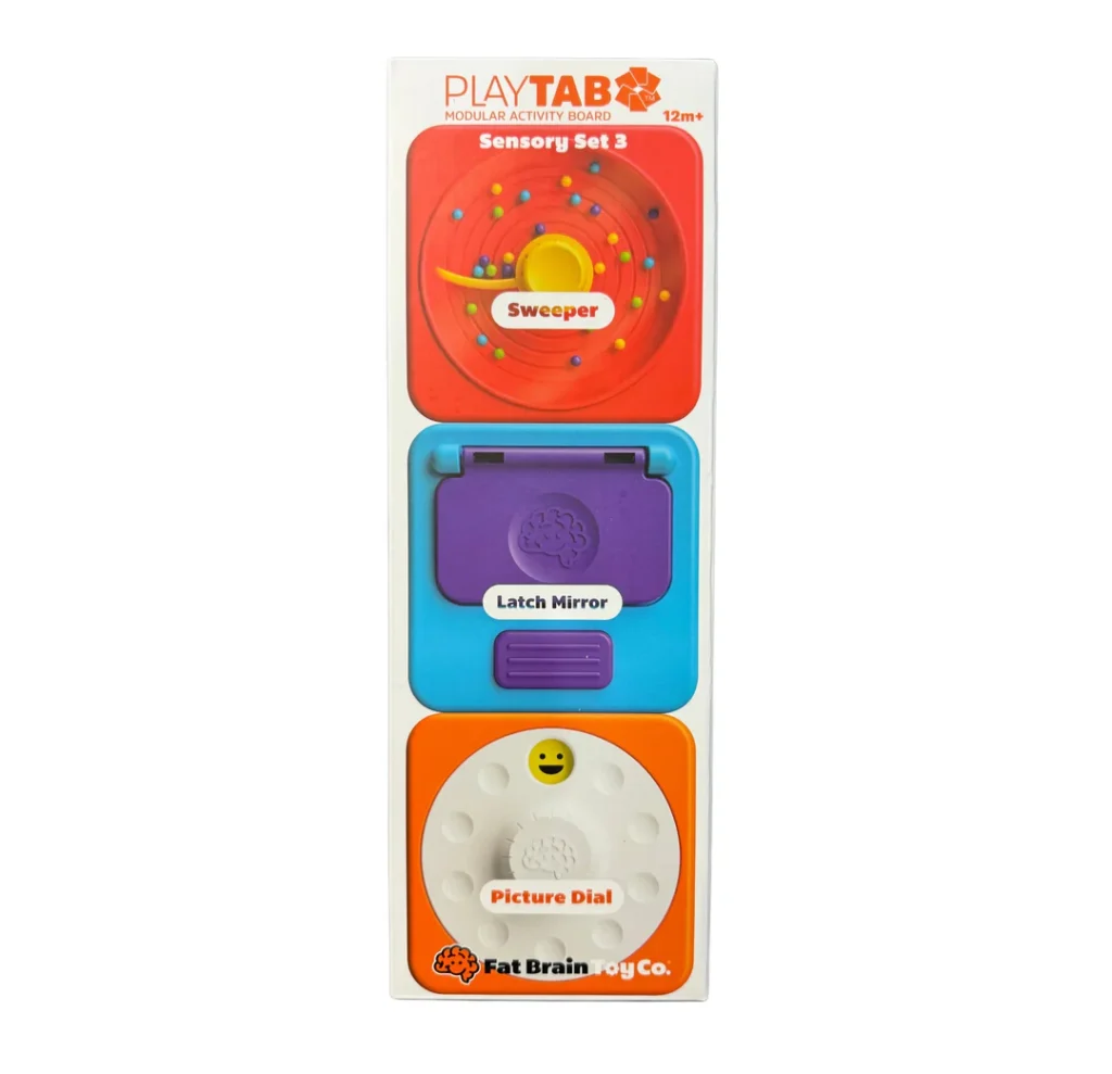 PlayTab sensory board for toddlers, educational toy.