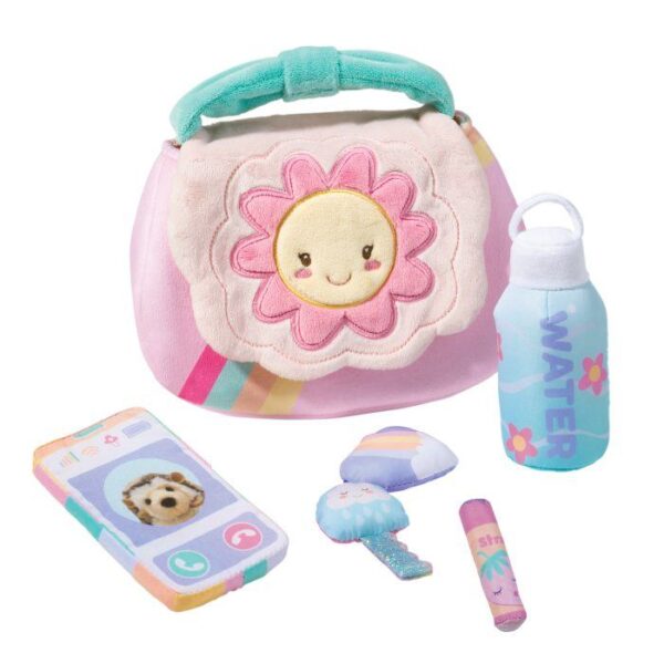 Plush toy purse set with accessories.