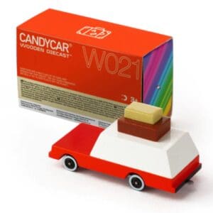 Candycar toy car with colorful packaging.