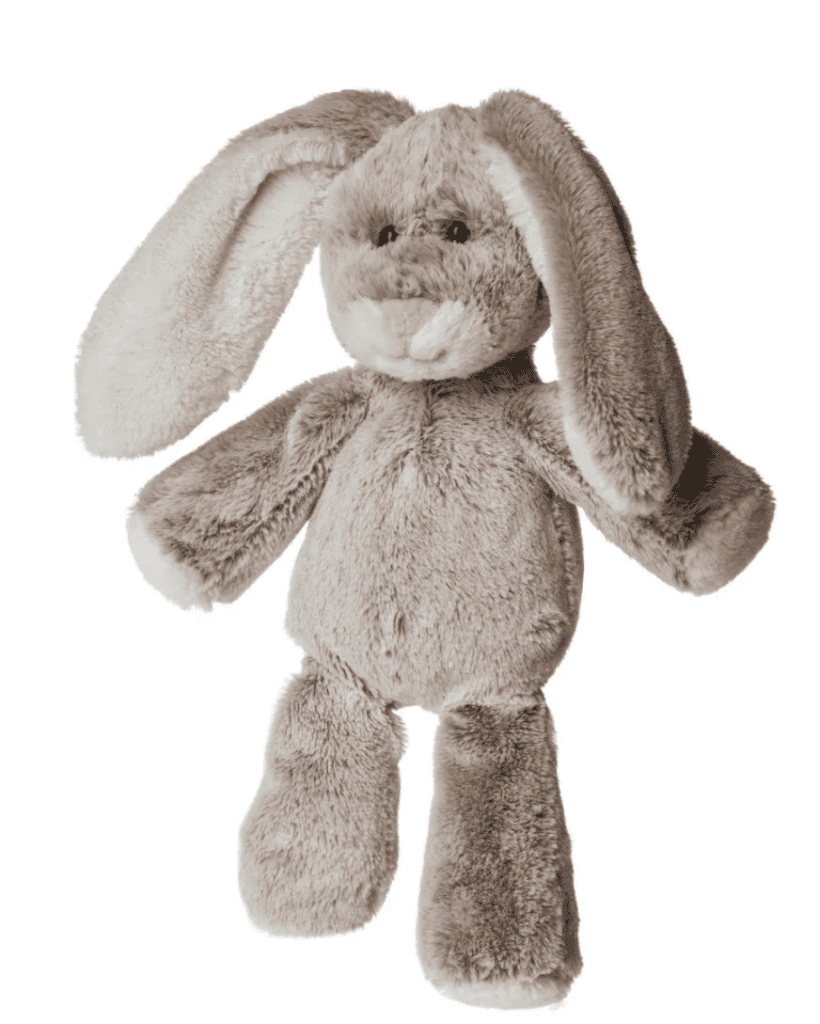 Soft plush bunny toy with long ears