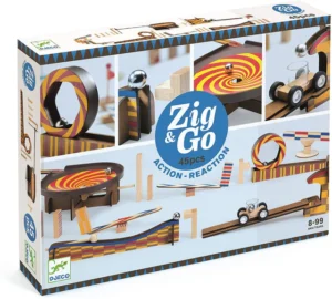 Zig & Go action-reaction toy set, 45 pieces.