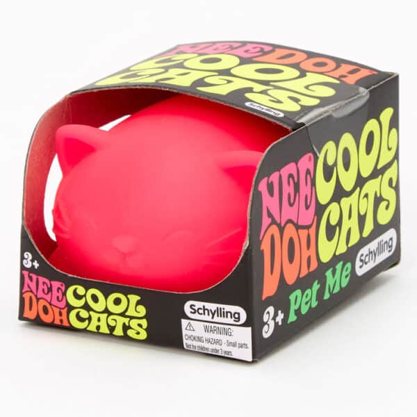 Nee Doh Cool Cats squishy toy packaging.