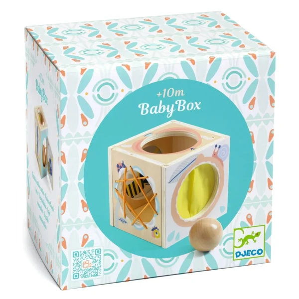 Djeco BabyBox toy for infants 10 months and up.