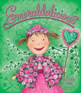 Emeraldalicious book cover with girl wearing flowers.