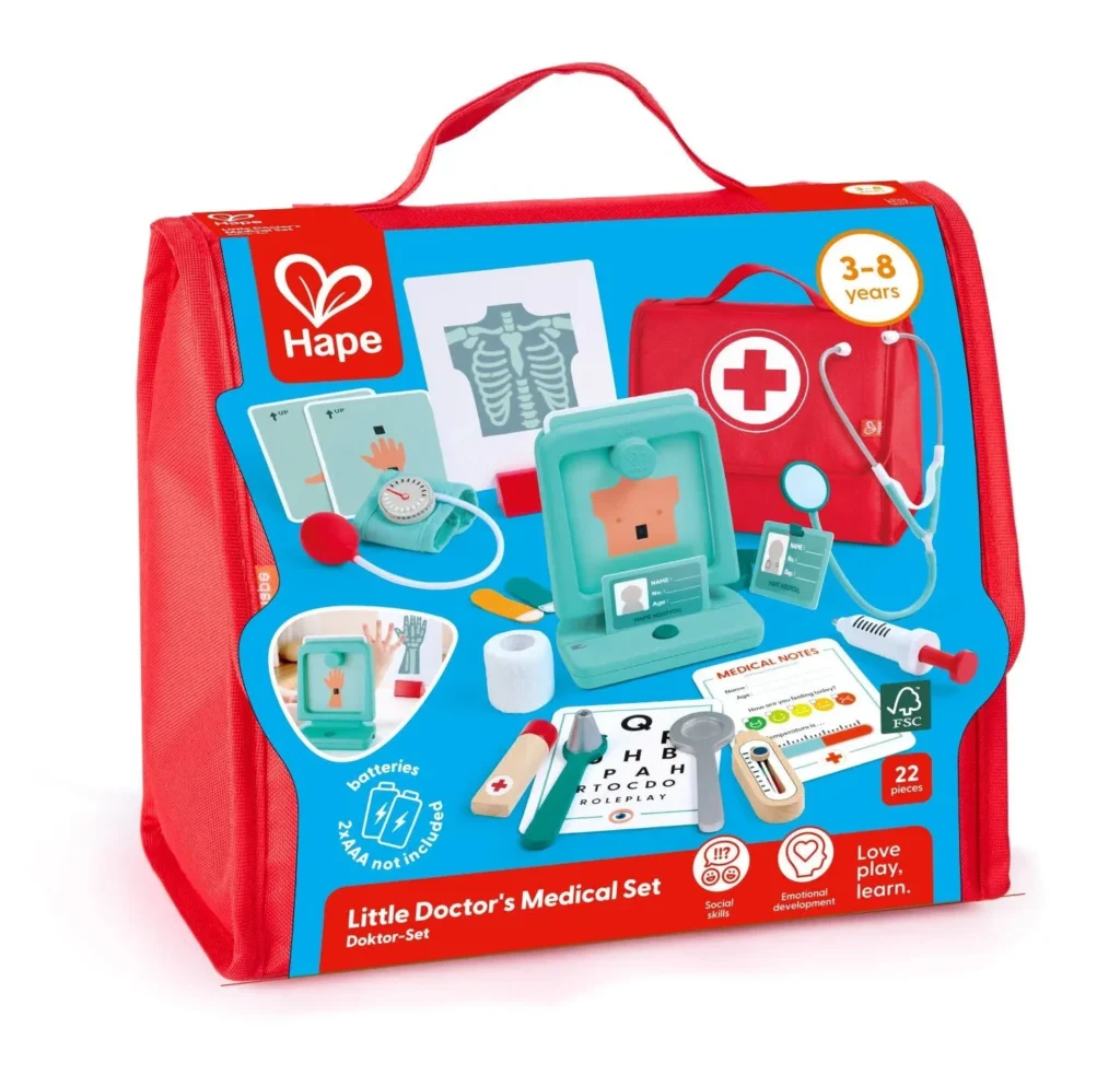 Hape Little Doctor's Medical Play Set for Kids
