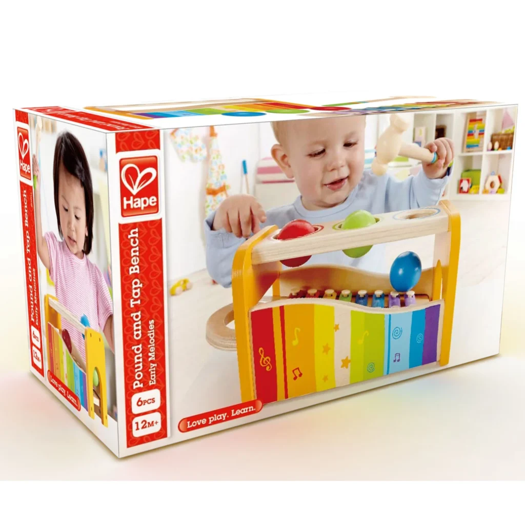 Hape Pound and Tap Bench Toy for Toddlers