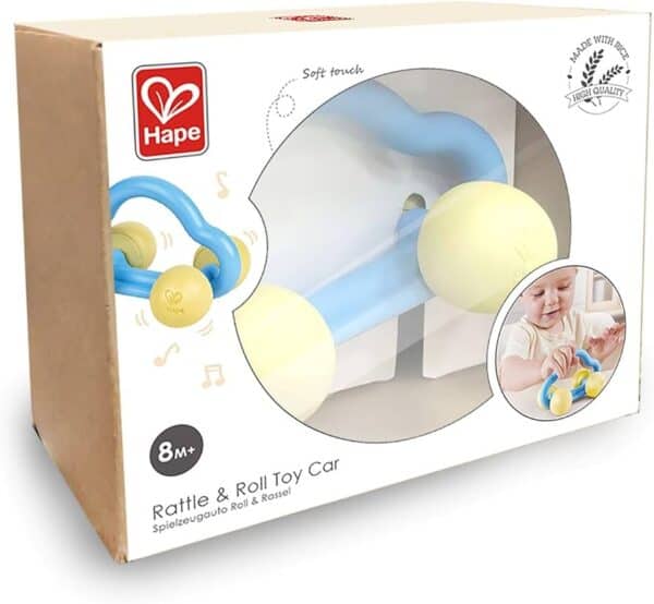 Hape Rattle and Roll Toy Car for infants