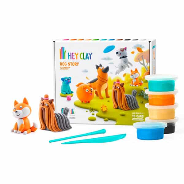 Hey Clay dog story with modeling clay and tools.