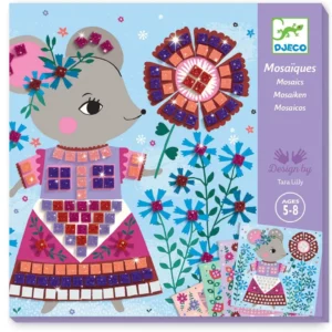 Mouse mosaic art for children ages 5-8.