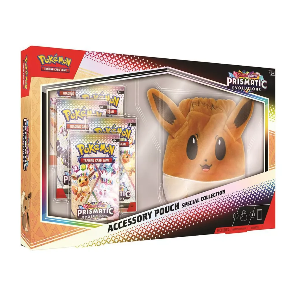 Pokemon Prismatic Evolutions accessory pouch set