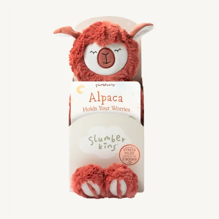 Plush alpaca toy for stress relief