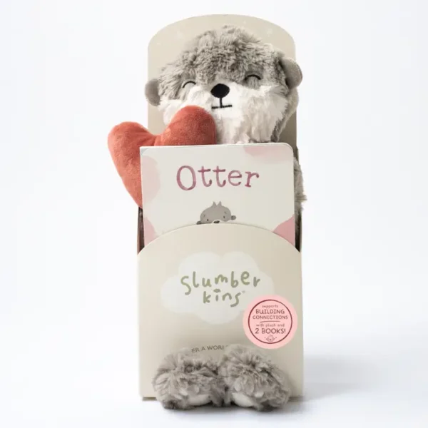 Otter plush toy and book gift set