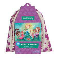 Mudpuppy mermaid puzzle for kids, 36 pieces.