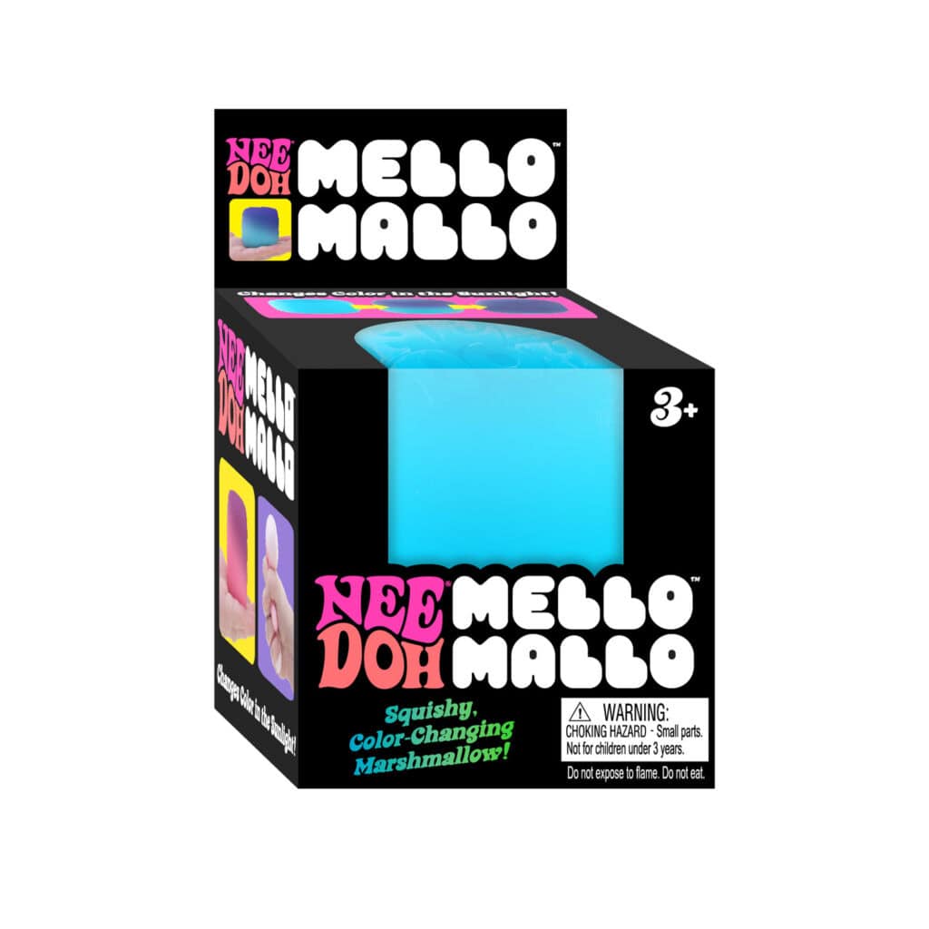 Nee Doh Mello Mallo squishy toy in packaging.